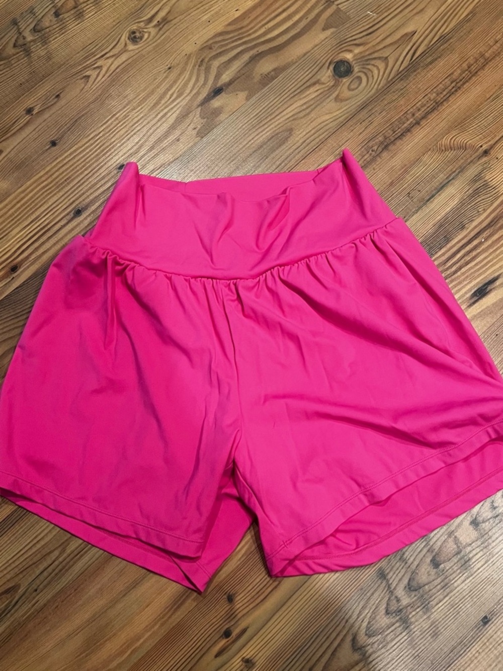 Halara SoftlyZero 5” long athletic shorts in Hot Pink